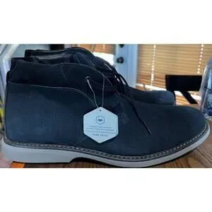 Men\'s Nunn Bush Otto Plain Toe Chukka Boot Dress Shoes Navy 84987-410 Size 12 Men main image 4